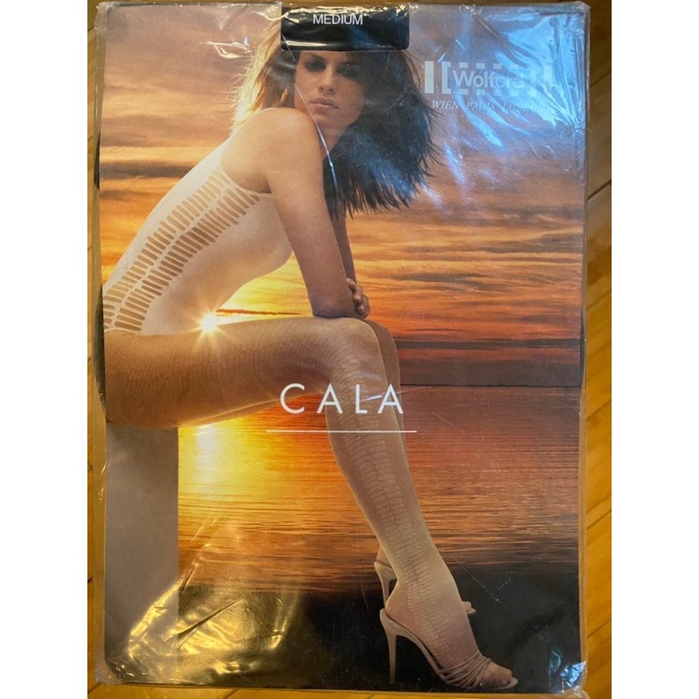 Wolford Cala Black Tights womens size Medium